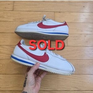 ​Nike | Classic Cortez 'Forrest Gump' white leather sneakers | MENS 9.5